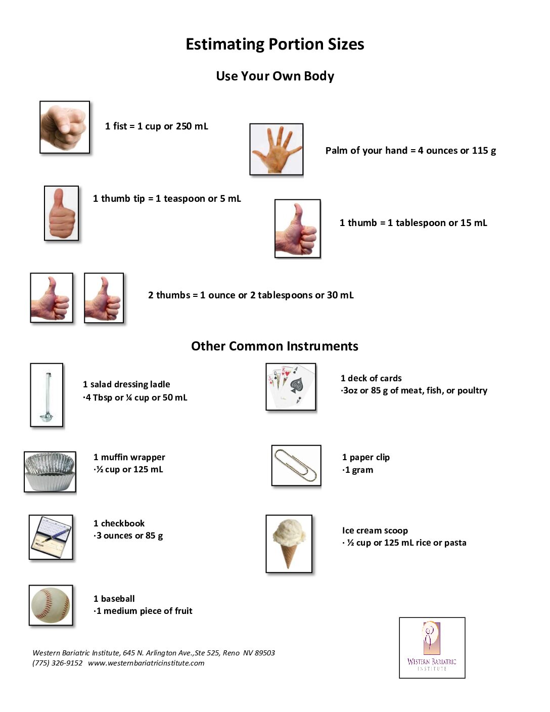 Estimating Portion Sizes