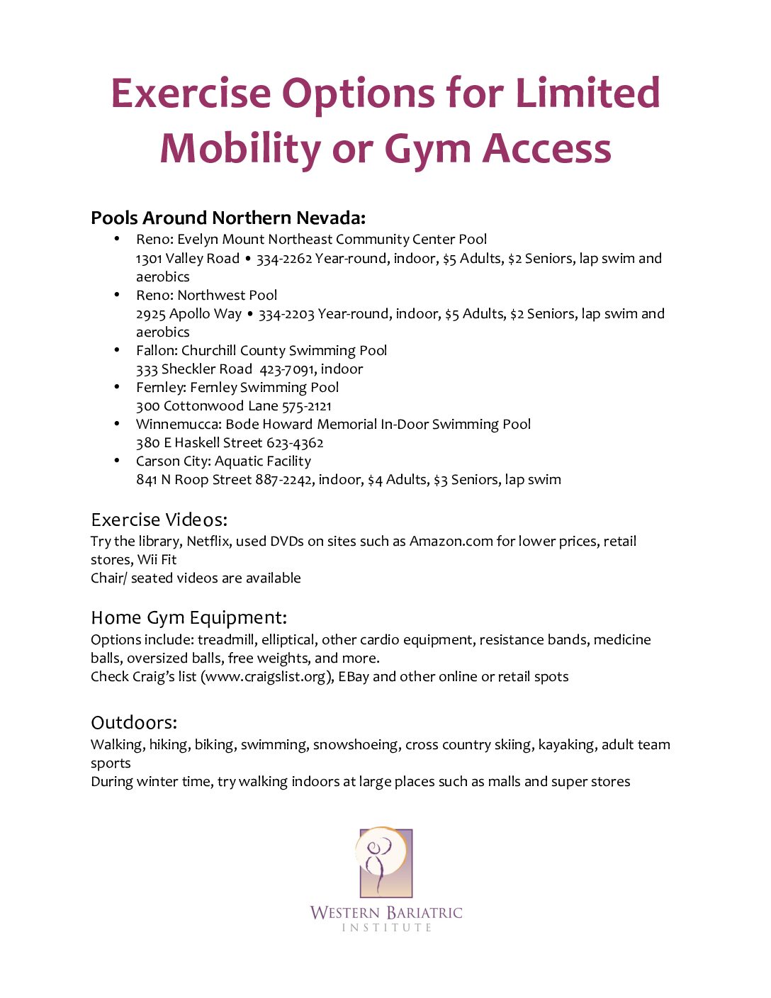 Exercise Options for Limited Mobility or Gym Access